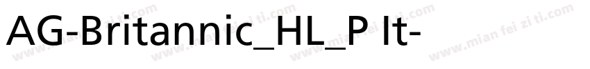 AG-Britannic_HL_P It字体转换